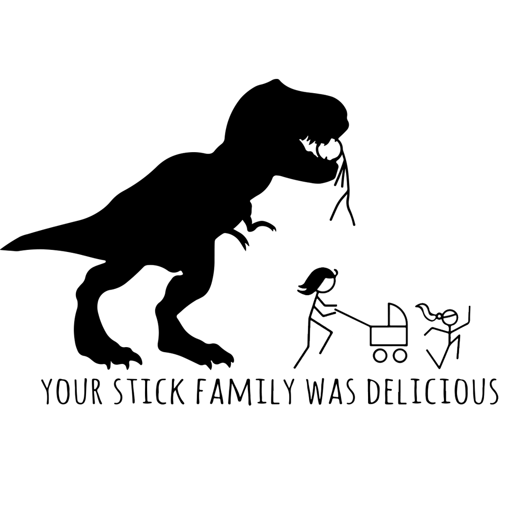 Postkasse sticker dinosaur - Billede 4