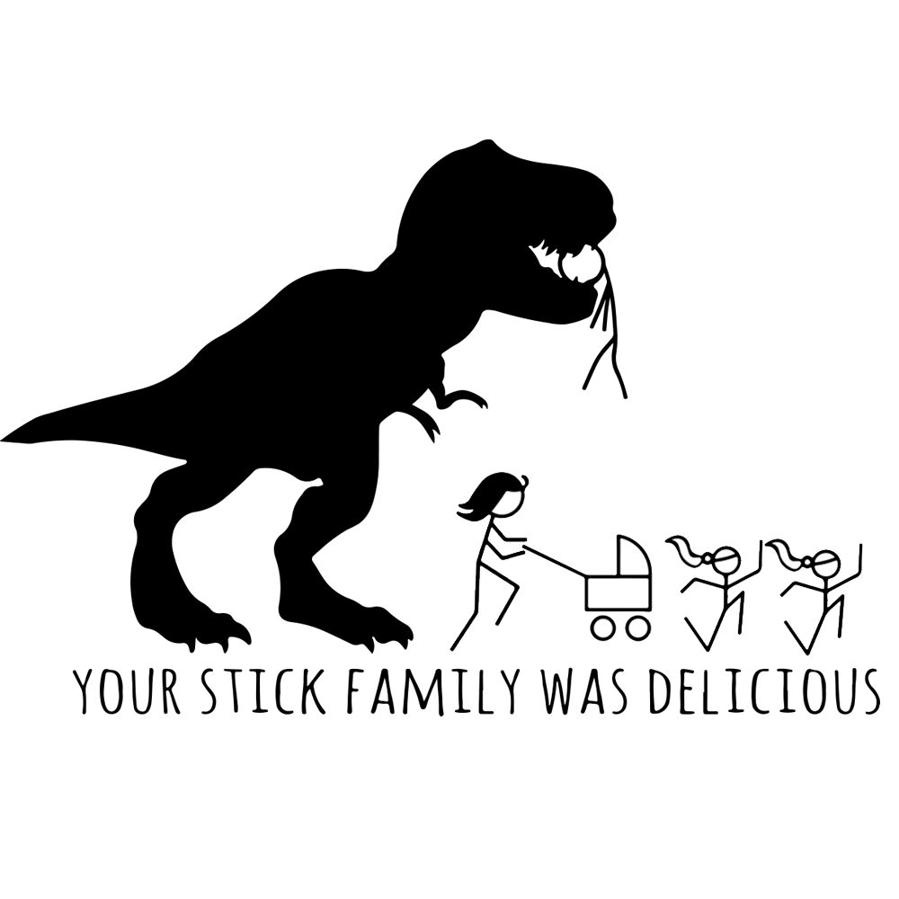 Postkasse sticker dinosaur - Billede 2