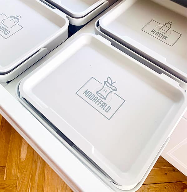 Labels til affaldssortering