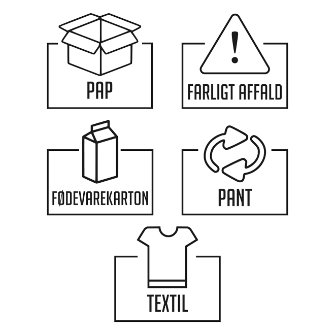 Labels til affaldssortering - Billede 4